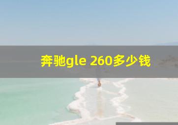 奔驰gle 260多少钱